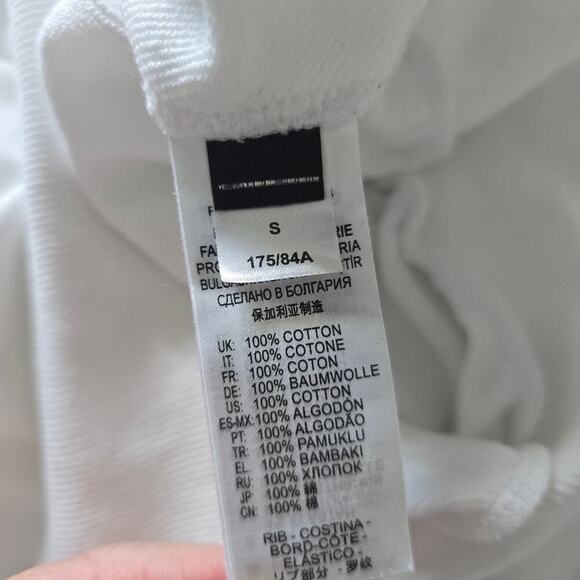 Diesel Women's Embroidered Logo Hoodie Sweatshirt White Size S Oversized Y2K - Picture 7 of 9